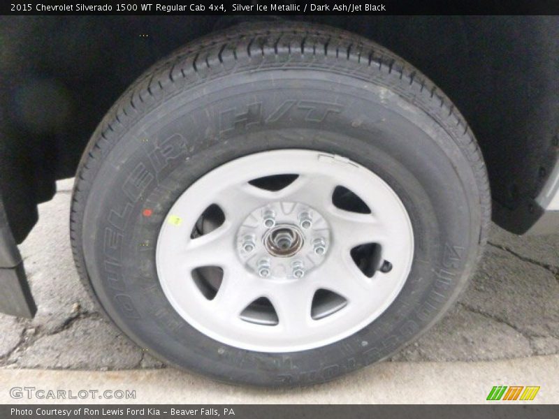 Silver Ice Metallic / Dark Ash/Jet Black 2015 Chevrolet Silverado 1500 WT Regular Cab 4x4