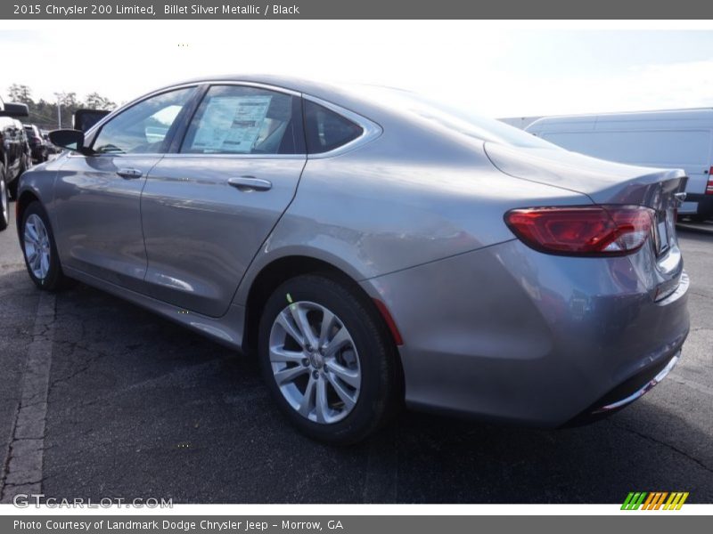 Billet Silver Metallic / Black 2015 Chrysler 200 Limited