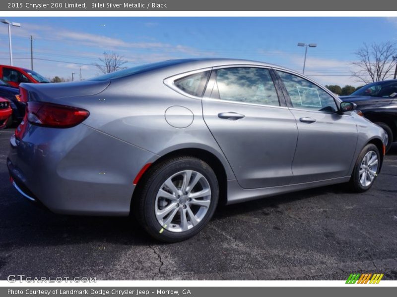Billet Silver Metallic / Black 2015 Chrysler 200 Limited