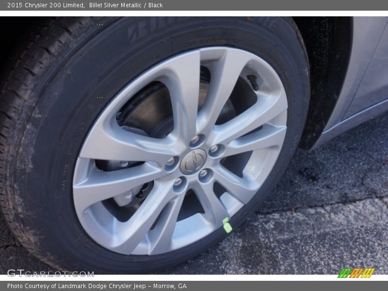 Billet Silver Metallic / Black 2015 Chrysler 200 Limited