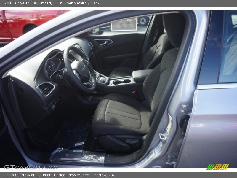 Billet Silver Metallic / Black 2015 Chrysler 200 Limited