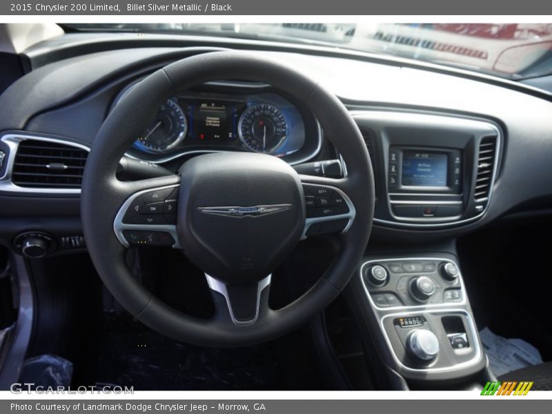 Billet Silver Metallic / Black 2015 Chrysler 200 Limited
