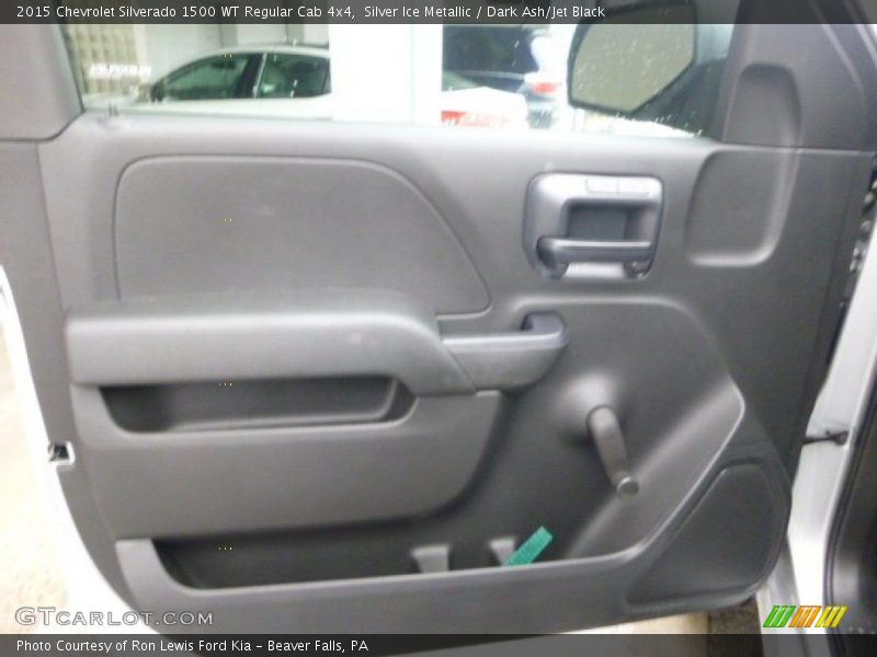 Silver Ice Metallic / Dark Ash/Jet Black 2015 Chevrolet Silverado 1500 WT Regular Cab 4x4