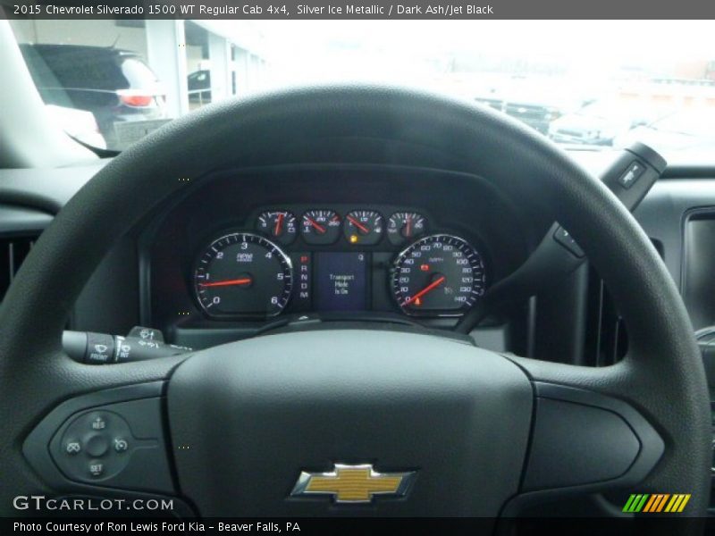 Silver Ice Metallic / Dark Ash/Jet Black 2015 Chevrolet Silverado 1500 WT Regular Cab 4x4