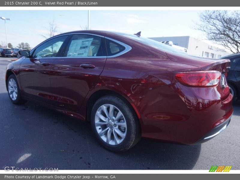 Velvet Red Pearl / Black/Linen 2015 Chrysler 200 C