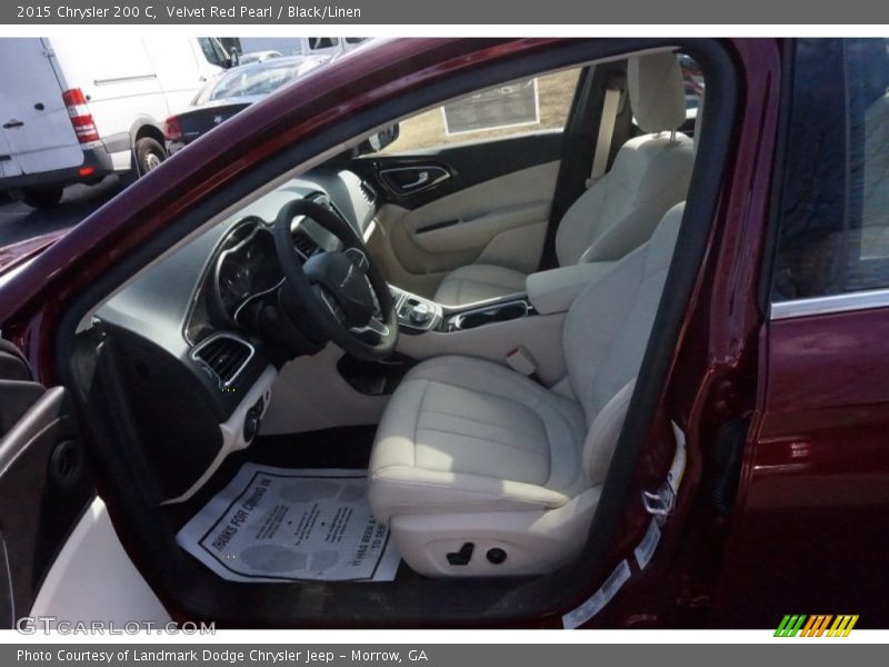 Velvet Red Pearl / Black/Linen 2015 Chrysler 200 C