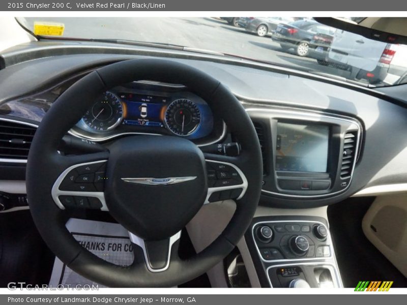 Velvet Red Pearl / Black/Linen 2015 Chrysler 200 C