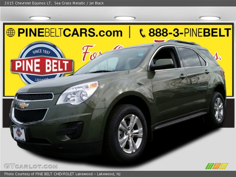 Sea Grass Metallic / Jet Black 2015 Chevrolet Equinox LT