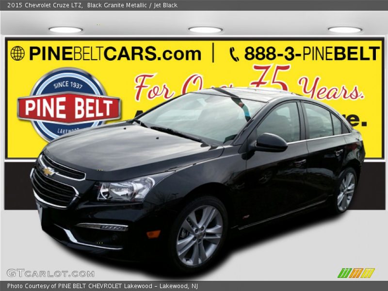 Black Granite Metallic / Jet Black 2015 Chevrolet Cruze LTZ