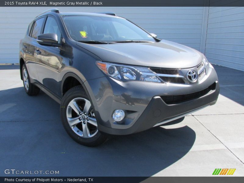 Magnetic Gray Metallic / Black 2015 Toyota RAV4 XLE