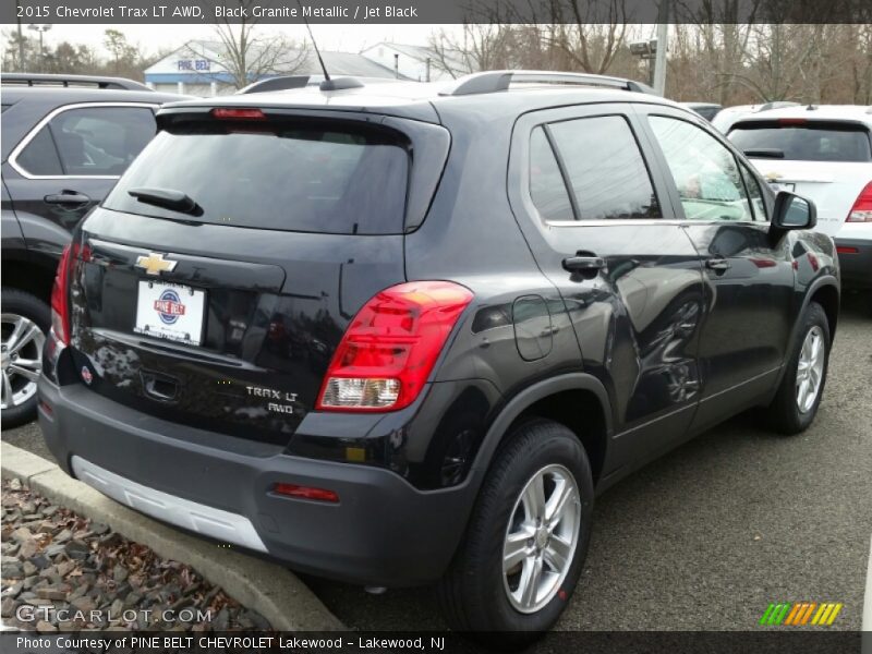 Black Granite Metallic / Jet Black 2015 Chevrolet Trax LT AWD