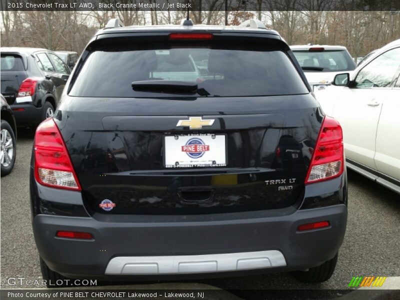 Black Granite Metallic / Jet Black 2015 Chevrolet Trax LT AWD