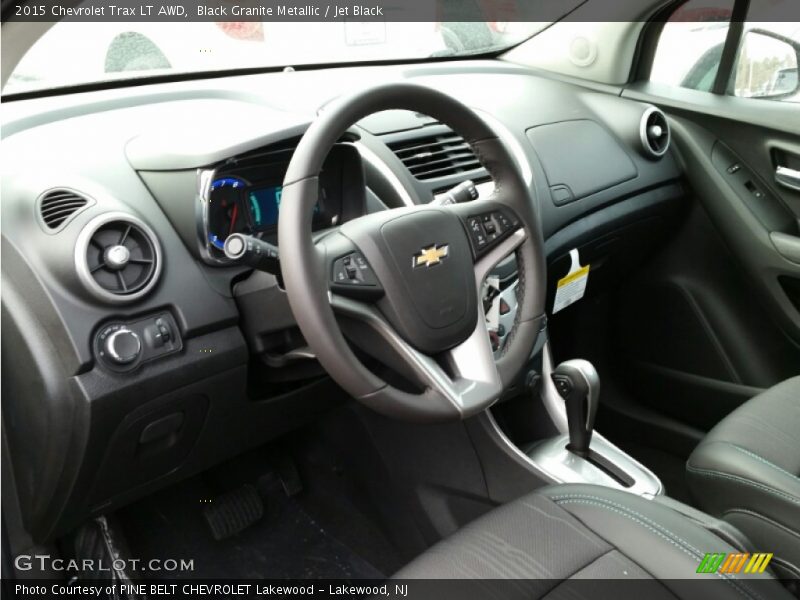Black Granite Metallic / Jet Black 2015 Chevrolet Trax LT AWD