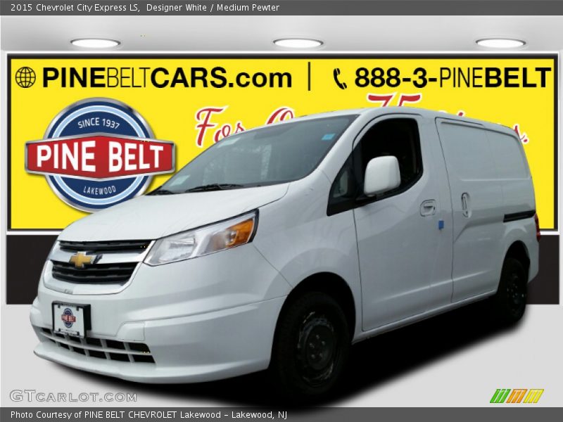 Designer White / Medium Pewter 2015 Chevrolet City Express LS