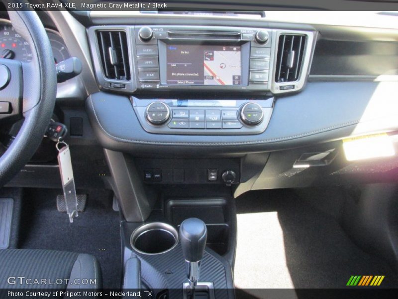Magnetic Gray Metallic / Black 2015 Toyota RAV4 XLE