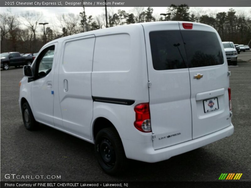 Designer White / Medium Pewter 2015 Chevrolet City Express LS
