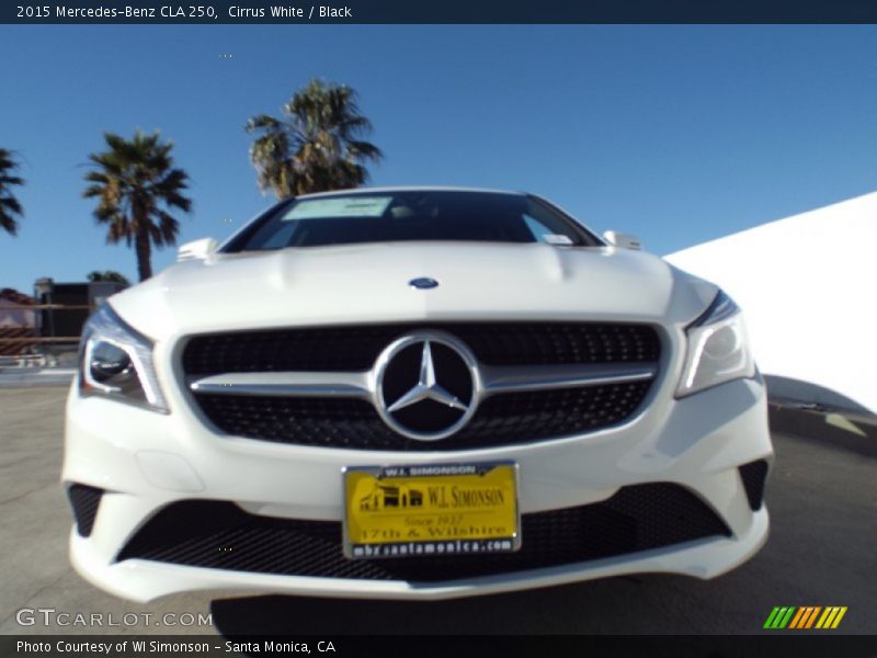Cirrus White / Black 2015 Mercedes-Benz CLA 250