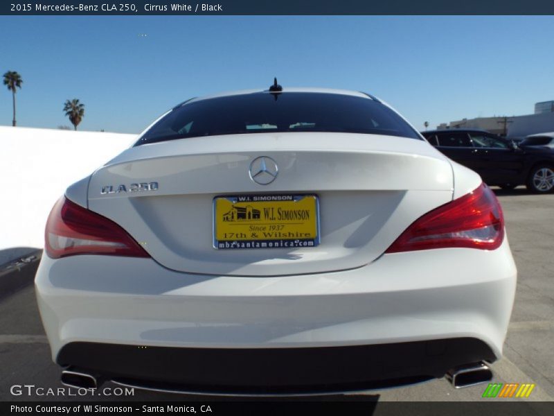 Cirrus White / Black 2015 Mercedes-Benz CLA 250