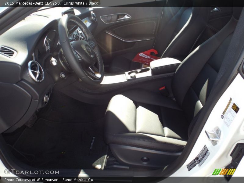 Cirrus White / Black 2015 Mercedes-Benz CLA 250