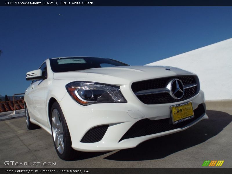 Cirrus White / Black 2015 Mercedes-Benz CLA 250