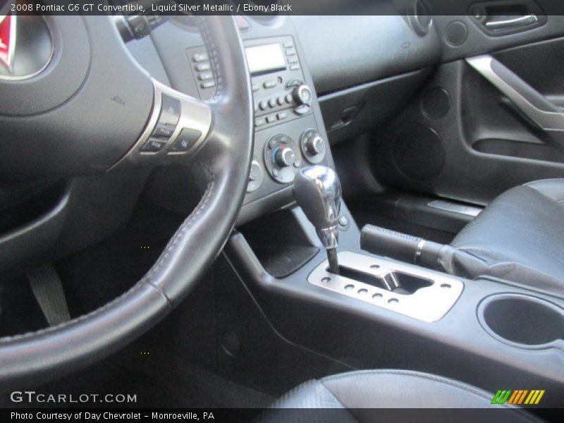 Liquid Silver Metallic / Ebony Black 2008 Pontiac G6 GT Convertible