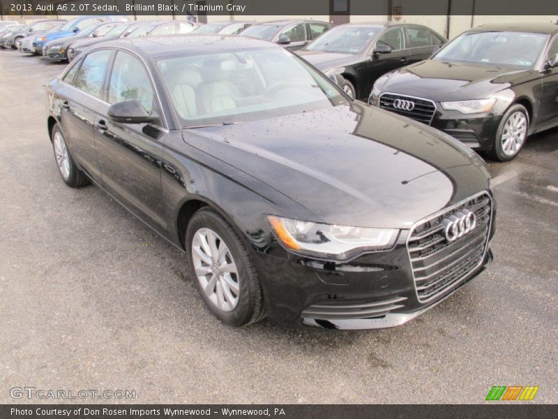 Brilliant Black / Titanium Gray 2013 Audi A6 2.0T Sedan