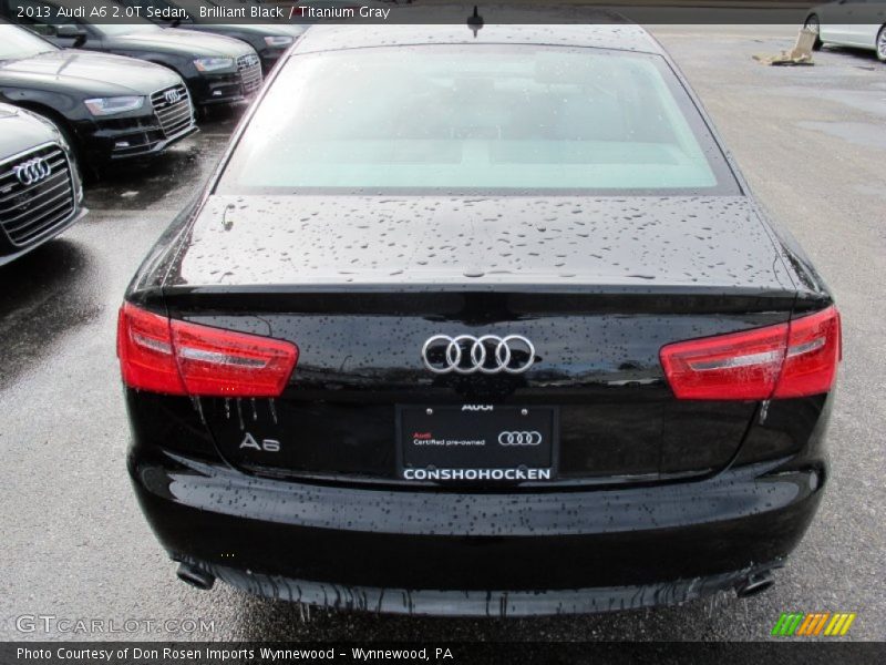 Brilliant Black / Titanium Gray 2013 Audi A6 2.0T Sedan
