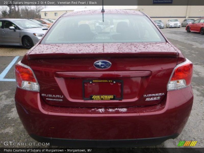 Venetian Red Pearl / Black 2015 Subaru Impreza 2.0i 4 Door