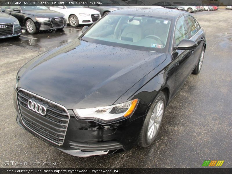 Brilliant Black / Titanium Gray 2013 Audi A6 2.0T Sedan