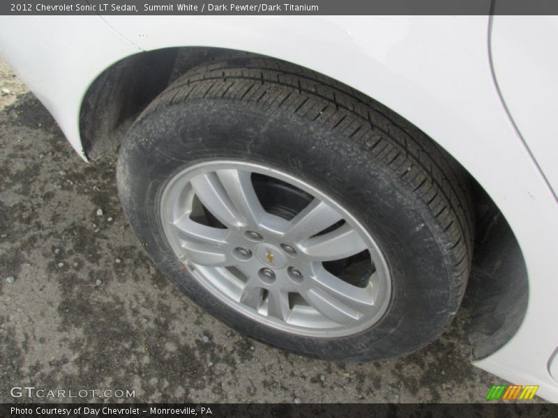 Summit White / Dark Pewter/Dark Titanium 2012 Chevrolet Sonic LT Sedan