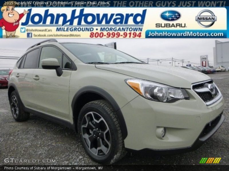 Desert Khaki / Black 2015 Subaru XV Crosstrek 2.0i Premium