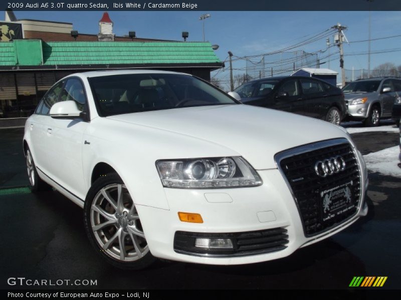 Ibis White / Cardamom Beige 2009 Audi A6 3.0T quattro Sedan