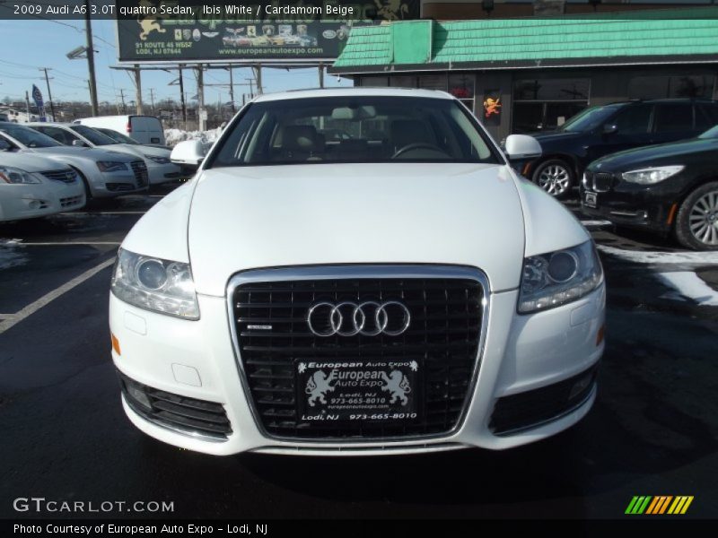 Ibis White / Cardamom Beige 2009 Audi A6 3.0T quattro Sedan