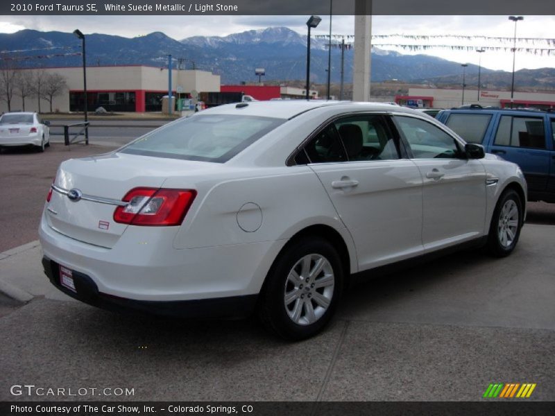 White Suede Metallic / Light Stone 2010 Ford Taurus SE