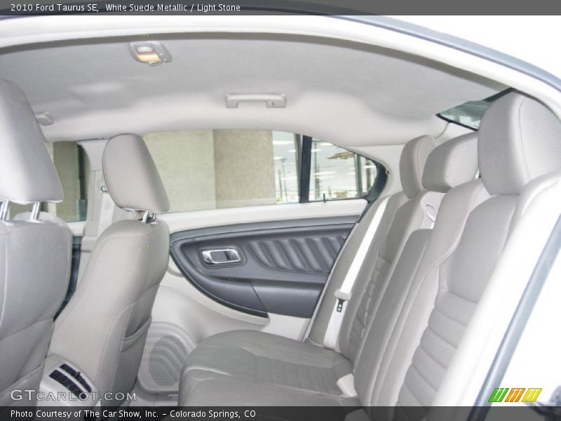 White Suede Metallic / Light Stone 2010 Ford Taurus SE