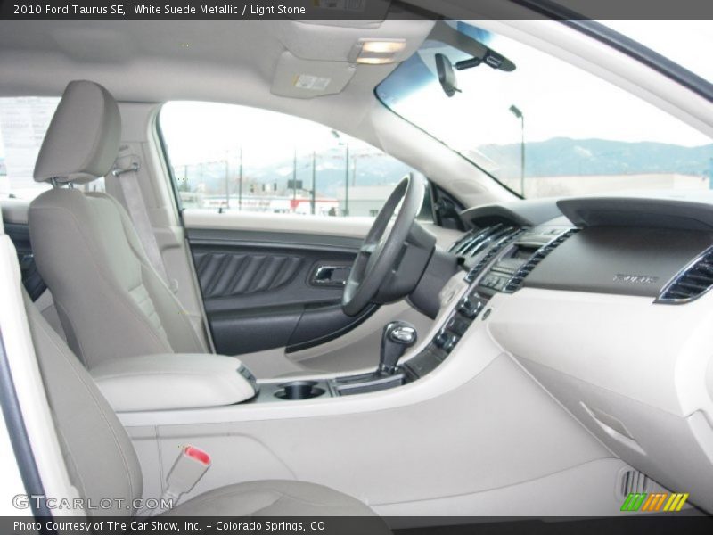 White Suede Metallic / Light Stone 2010 Ford Taurus SE