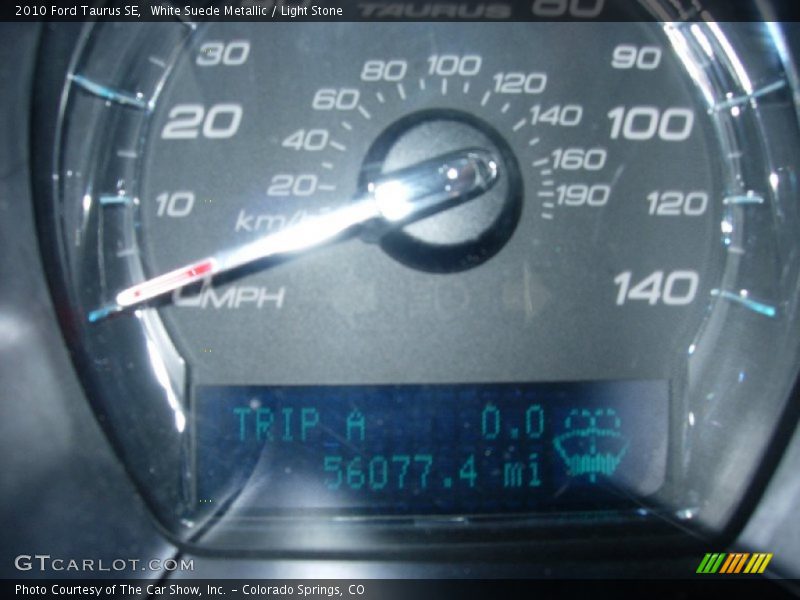 White Suede Metallic / Light Stone 2010 Ford Taurus SE