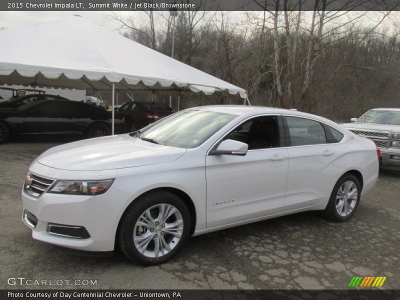 Summit White / Jet Black/Brownstone 2015 Chevrolet Impala LT