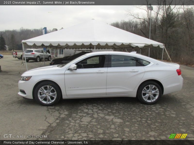 Summit White / Jet Black/Brownstone 2015 Chevrolet Impala LT