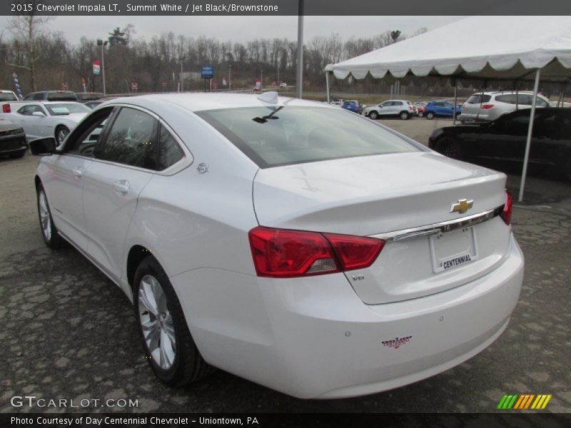 Summit White / Jet Black/Brownstone 2015 Chevrolet Impala LT