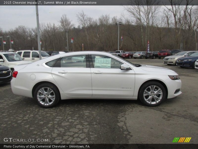 Summit White / Jet Black/Brownstone 2015 Chevrolet Impala LT