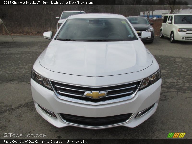 Summit White / Jet Black/Brownstone 2015 Chevrolet Impala LT