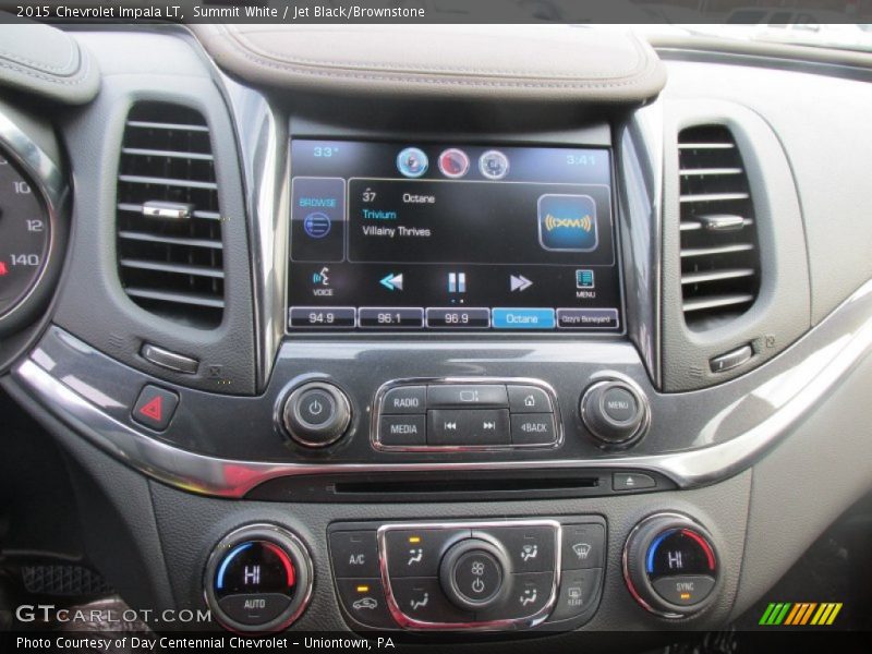 Summit White / Jet Black/Brownstone 2015 Chevrolet Impala LT