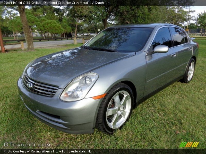 Diamond Graphite Gray Metallic / Graphite 2004 Infiniti G 35 Sedan
