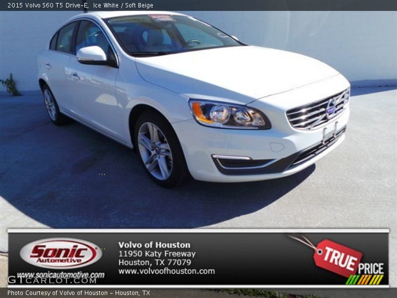 Ice White / Soft Beige 2015 Volvo S60 T5 Drive-E