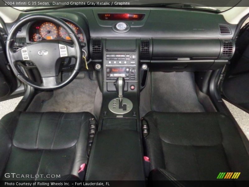 Diamond Graphite Gray Metallic / Graphite 2004 Infiniti G 35 Sedan