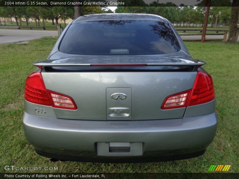 Diamond Graphite Gray Metallic / Graphite 2004 Infiniti G 35 Sedan