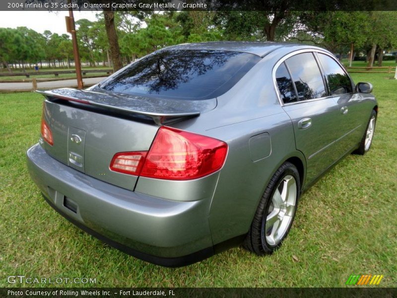 Diamond Graphite Gray Metallic / Graphite 2004 Infiniti G 35 Sedan