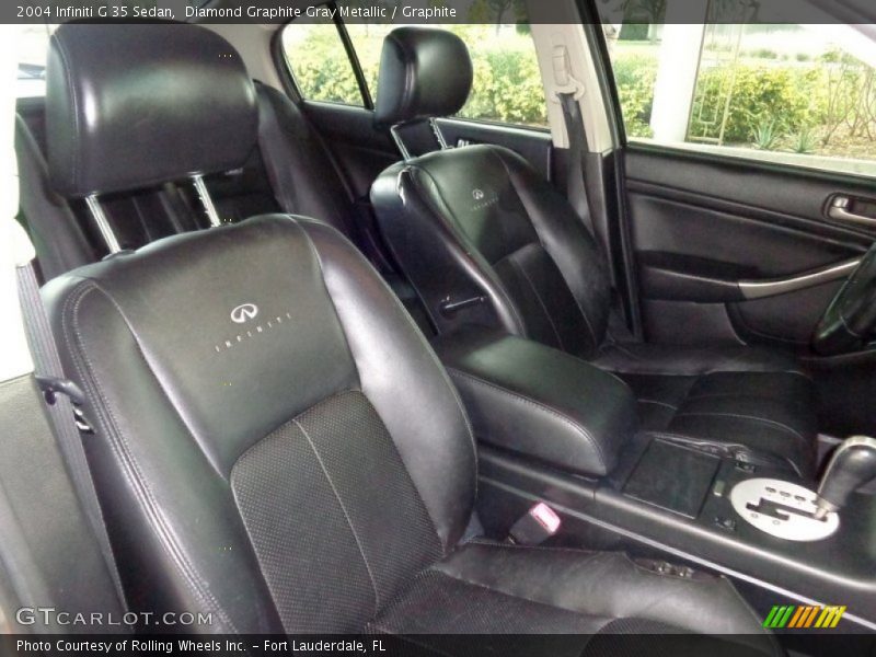 Diamond Graphite Gray Metallic / Graphite 2004 Infiniti G 35 Sedan