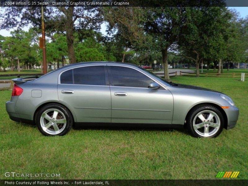 Diamond Graphite Gray Metallic / Graphite 2004 Infiniti G 35 Sedan